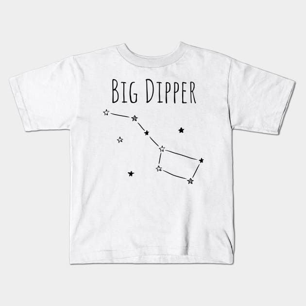 Big Dipper (v2) Kids T-Shirt by bluerockproducts
